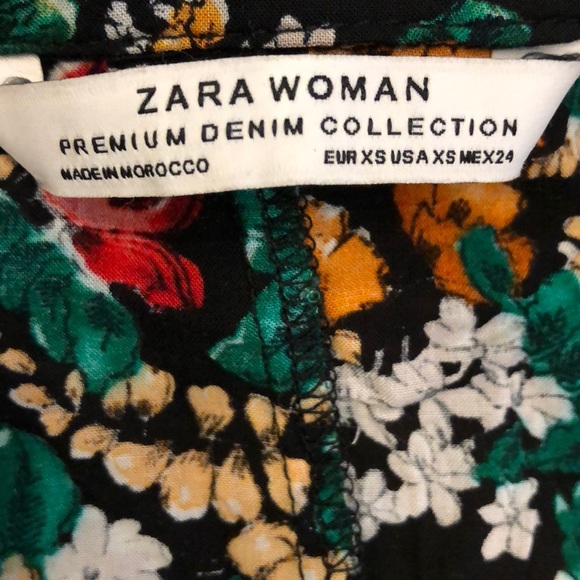 NEW Zara Floral Printed Long Maxi Shirt Dress - Picture 9 of 9